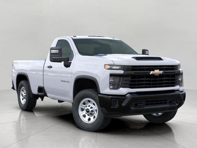 2026 Chevrolet Silverado 2500 HD 4WD Reg Cab 142 Work Truck in Summit White — front three-quarter view