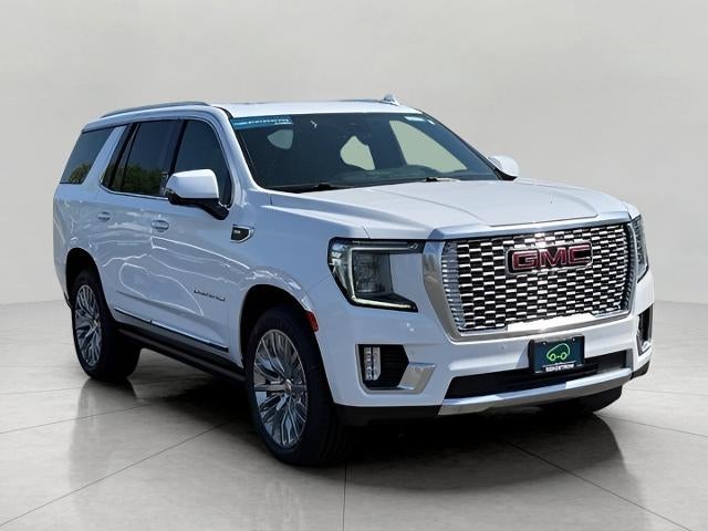 2023 GMC Yukon 4WD 4dr Denali in Summit White — front three-quarter view